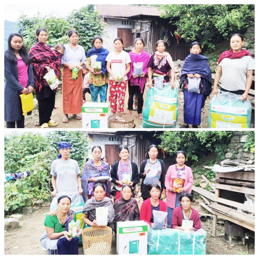 Farmers from Phek district receive Rabi onion seed,garlic and other agri-inputs from NEH Component of Onion & Garlic, Nagaland Centre, SASRD NU on October 20.